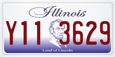 IL license plate Y113629