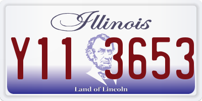 IL license plate Y113653
