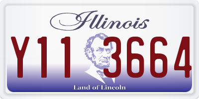 IL license plate Y113664