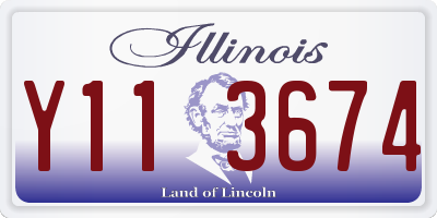IL license plate Y113674
