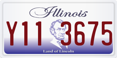 IL license plate Y113675
