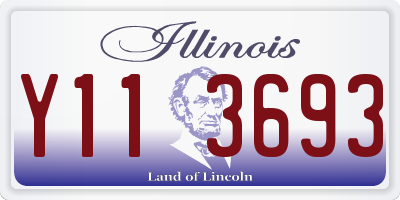 IL license plate Y113693