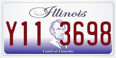 IL license plate Y113698