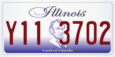 IL license plate Y113702
