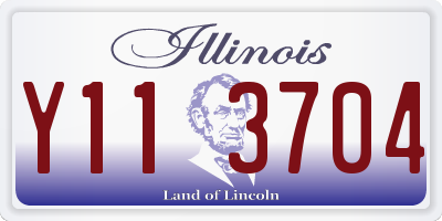 IL license plate Y113704