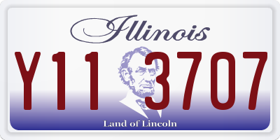 IL license plate Y113707