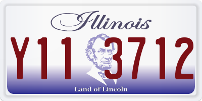 IL license plate Y113712
