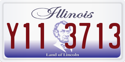 IL license plate Y113713