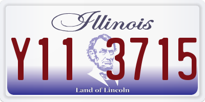 IL license plate Y113715