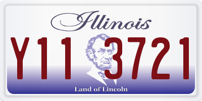 IL license plate Y113721