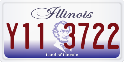 IL license plate Y113722