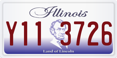 IL license plate Y113726