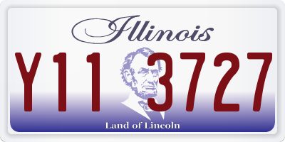 IL license plate Y113727