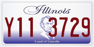 IL license plate Y113729