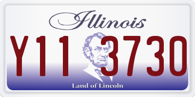 IL license plate Y113730