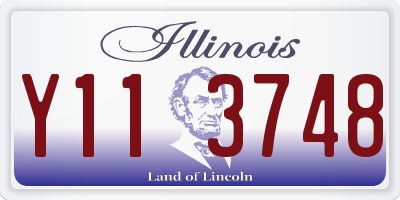 IL license plate Y113748