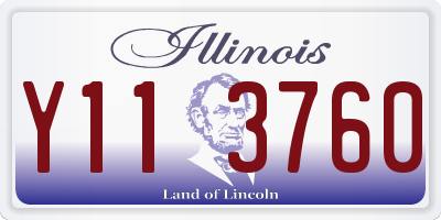 IL license plate Y113760