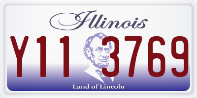 IL license plate Y113769