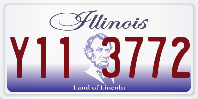 IL license plate Y113772