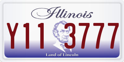 IL license plate Y113777
