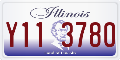 IL license plate Y113780