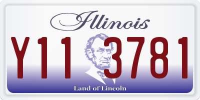IL license plate Y113781