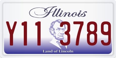 IL license plate Y113789