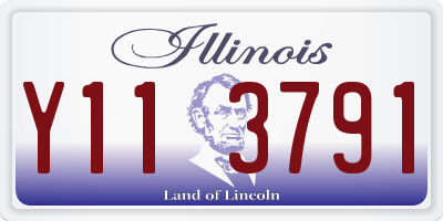 IL license plate Y113791