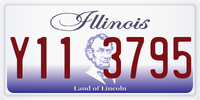 IL license plate Y113795