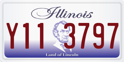 IL license plate Y113797