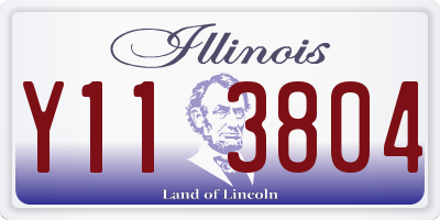 IL license plate Y113804