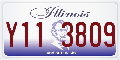 IL license plate Y113809
