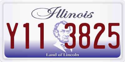 IL license plate Y113825