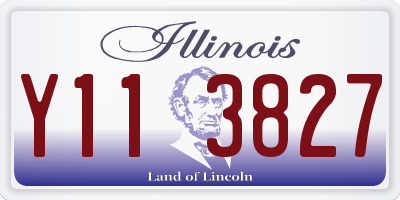 IL license plate Y113827