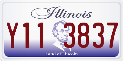 IL license plate Y113837