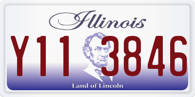 IL license plate Y113846