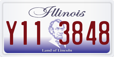 IL license plate Y113848