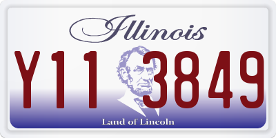 IL license plate Y113849