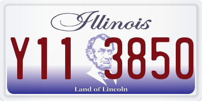 IL license plate Y113850
