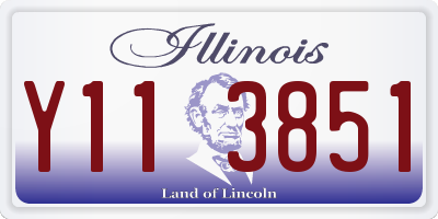 IL license plate Y113851