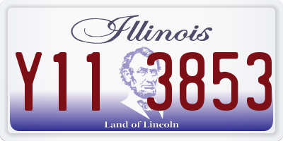 IL license plate Y113853