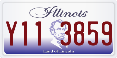 IL license plate Y113859