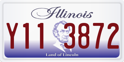 IL license plate Y113872