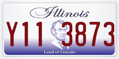 IL license plate Y113873