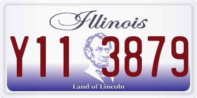 IL license plate Y113879