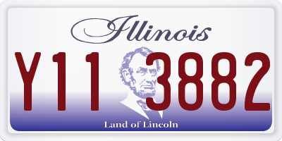 IL license plate Y113882