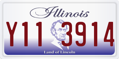 IL license plate Y113914