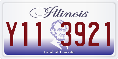 IL license plate Y113921