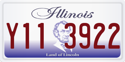 IL license plate Y113922