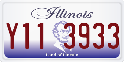 IL license plate Y113933